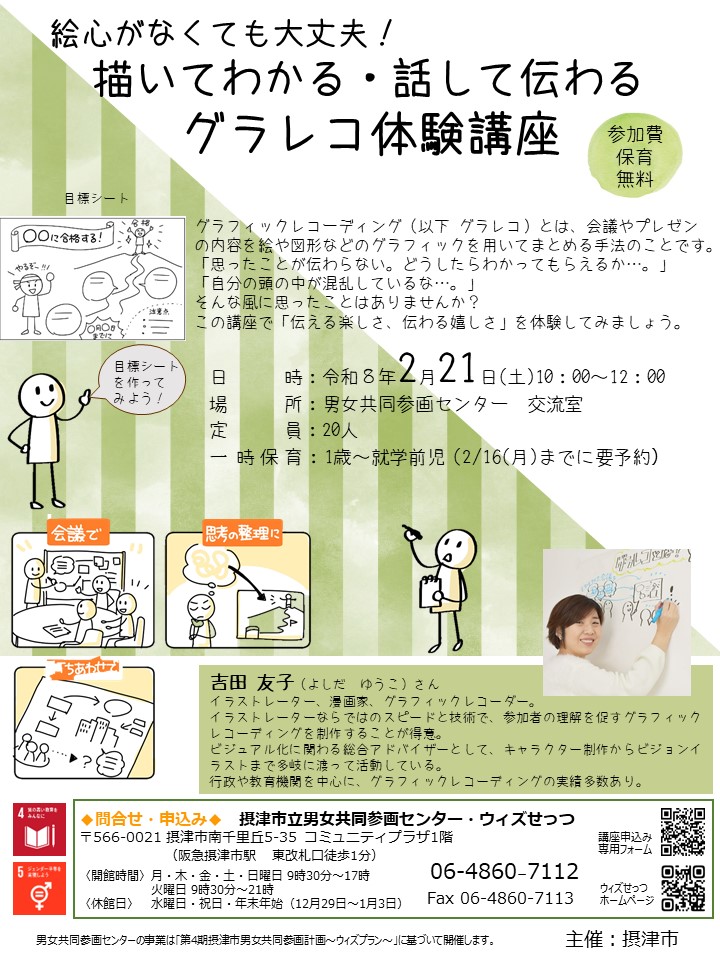 絵心がなくても大丈夫！描いてわかる・話して伝わるグラレコ体験講座